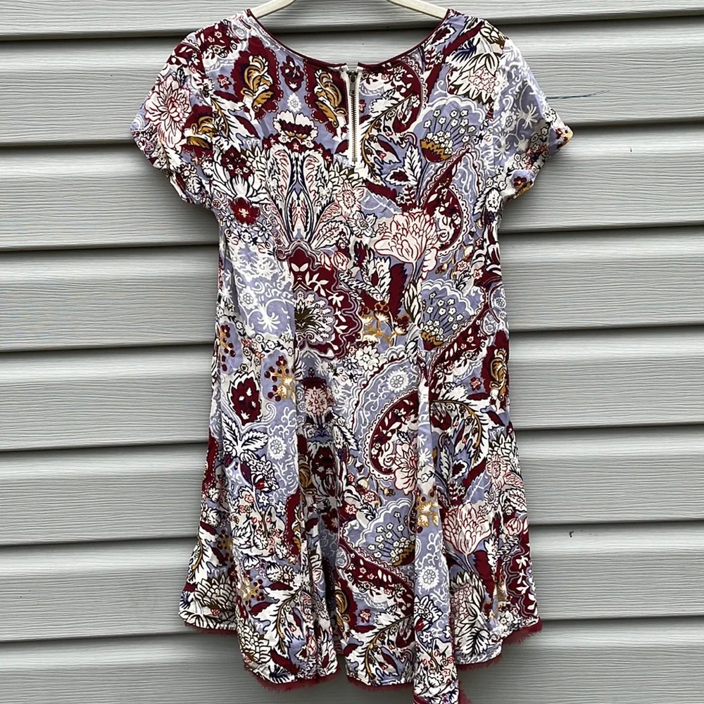 UO Paisley Print Babydoll Swing Dress